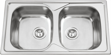 Sinks OKIO 860 DUO V 0,6mm leštěný